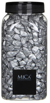 Mica Decorations decoratie steentjes - zilver - 650ml - hobby steentjes