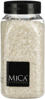 Mica Decorations decoratie stenen / granulaat - 650 ml - 2-4 mm - mat wit