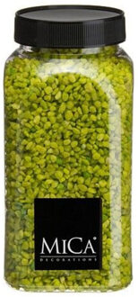Mica Decorations decoratie stenen/granulaat - 650ml - groen - hobby steentjes