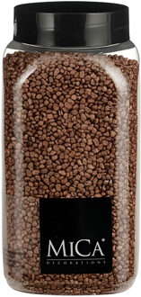 Mica Decorations decoratie stenen/granulaat - 650ml - koper - hobby steentjes