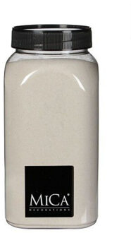 Mica Decorations decoratie zand - 1 kg - 650ml - creme wit - hobby zandkorrels