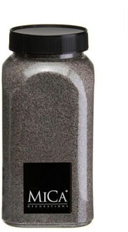 Mica Decorations decoratie zand - 1 kg - 650ml - grijs - hobby zandkorrels