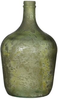 Mica Decorations diego glazen fles groen maat in cm: 30 x 18