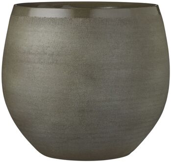 Mica Decorations douro bloempot rond groen maat in cm: 28 x 33 - GROEN