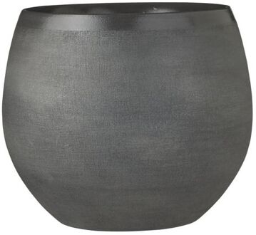 Mica Decorations douro pot rond donkergrijs maat in cm: 25 x 29
