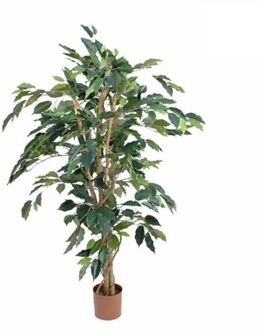 Mica Decorations Ficus Kunstplant - H105 x Ø60 cm - groen