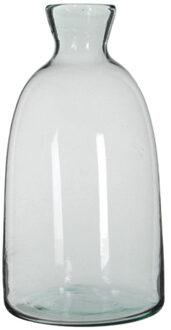 Mica Decorations Fles vazen Florine 22 x 44 cm transparant gerecycled glas