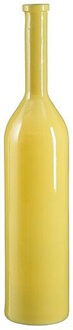 Mica Decorations Flesvaas groot - Rioja - Geel - gerecycled glas - 21 x 100 cm
