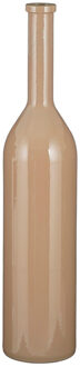 Mica Decorations Flesvaas groot - rioja - taupe - gerecycled glas - 21 x 100 cm