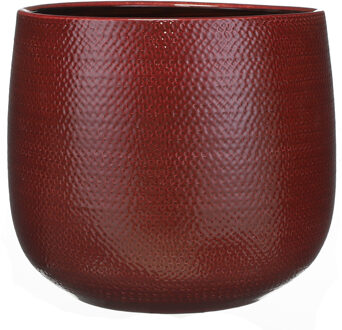 Mica Decorations Gabriel Bloempot - 25 x 29 cm - BORDEAUX Rood
