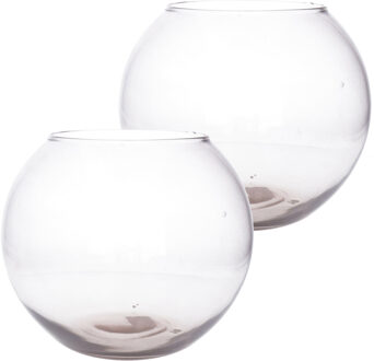 Mica Decorations Glazen kom / bol vaas 23 x 30 cm