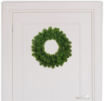 Mica Decorations Groene voordeur kransen 45 cm - Kerstkransen