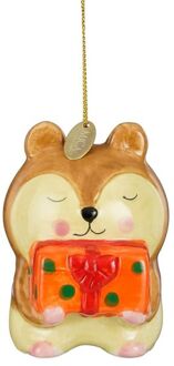 Mica Decorations Hamster - Kerstornament - L.bruin
