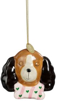 Mica Decorations Hond - Kerstornament - Bruin