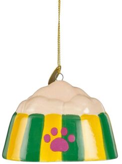 Mica Decorations Hondenvoer - Kerstornament - Geel