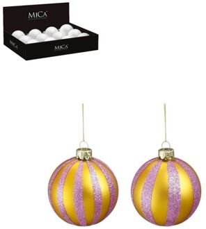Mica Decorations Kerstballen - Lila