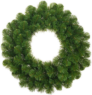 Mica Decorations Kerstkrans - groen - 45 cm - deurkrans - kunststof - kerstversiering