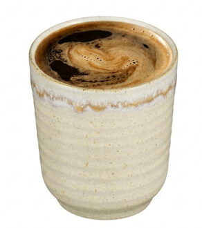 Mica Decorations Koffiemok / theemok Ethan - creme kleur - zonder oor - 9 x 8 cm - mokken - porselei