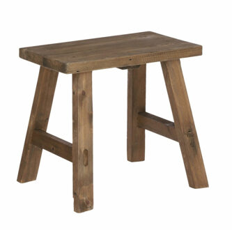 Mica Decorations Krukje - plantentafel - gerecycled hout - bruin - 38 x 28 x 34 cm