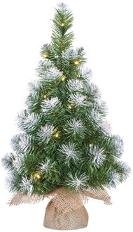 Mica Decorations Kunst kerstboom - klein - groen - 60cm - Kunstkerstboom