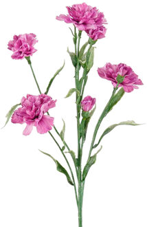 Mica Decorations Kunstbloem Anjer Floristic - H71 cm - roze