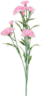 Mica Decorations Kunstbloem Anjer Floristic - H71 cm - roze