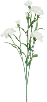 Mica Decorations Kunstbloem Anjer Floristic - H71 cm - wit