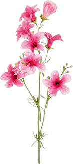 Mica Decorations Kunstbloem Petunia Floral - H89 cm - roze - kunststof - stelen kunstbloemen - boeket - bloemetjes