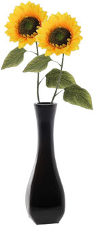 Mica Decorations Kunstbloem Zonnebloem tak - 5x - 72 cm - geel - kunst zijdebloem - decoratie