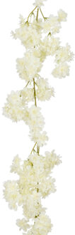 Mica Decorations Kunstbloemen Bloesem Slinger - 180 x 20 cm - wit