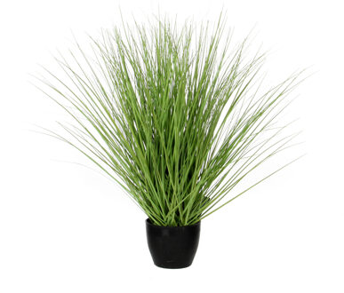 Mica Decorations Kunstgras - grasplant - kunstplant - groen - in pot - H50 x D40 cm