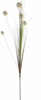 Mica Decorations Kunstgras/rietgras kunstplant tak - losse steel - groen - 84 cm Khaki groen