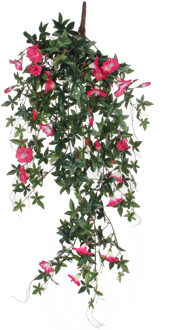 Mica Decorations Kunstplant Petunia - donkerroze - 80 cm - kunst hangplanten