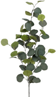 Mica Decorations Kunstplant takken Eucalyptus - H90 cm - groen - kunststof - bladgroen - siertakken