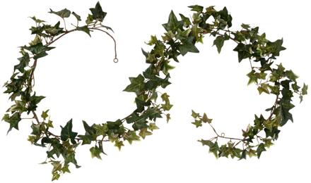 Mica Decorations Kunstplanten Hedera Slinger - 180 x 15 cm - groen - grote bladeren - klimop - bladgroen