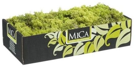 Mica Decorations Mica decoratie rendiermos lichtgroen 500 gram/0,5 kilo