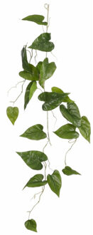 Mica Decorations Mica Decoration kunstplant slinger Philodendron - groen - 115 cm - Kamerplant snoer