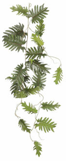 Mica Decorations Mica Decoration kunstplant slinger Philodendron Selloum - groen - 115 cm - Kamerplant snoer - Kunstplanten