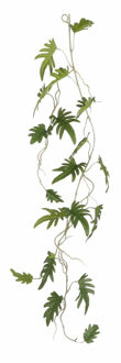 Mica Decorations Mica Decoration kunstplant slinger Philodendron Xanadu - groen - 115 cm - Kamerplant snoer - Kunstplanten