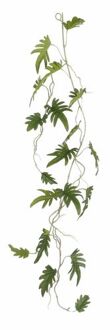 Mica Decorations Mica Decoration kunstplant slinger Philodendron Xanadu - groen - 115 cm - Kamerplant snoer - Kunstplanten