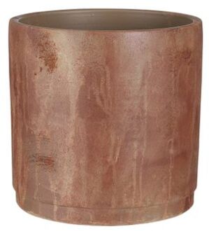 Mica Decorations Mies Bloempot - 28x28x27 cm - Terracotta - Rood