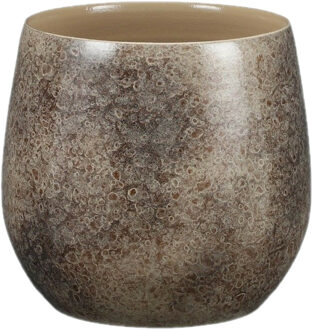 Mica Decorations Oliver Bloempot - H22 x Ø24 cm - Terracotta - Bruin