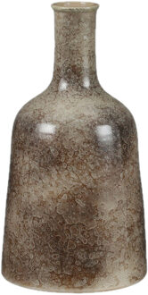 Mica Decorations Oliver Fles Vaas - H35 x Ø22 cm - Terracotta - Bruin