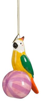 Mica Decorations Papegaai - Kerstornament - Geel