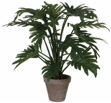 Mica Decorations Philodendron Selloum Kunstplant in Bloempot H50 cm Groen