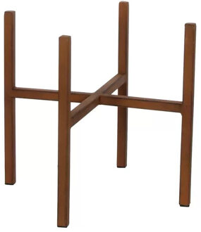 Mica Decorations Plantenpot/bloempot plantenstandaard/verhoger roest H25 x B24 cm