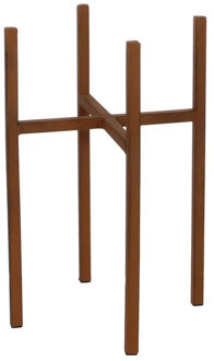 Mica Decorations Plantenpot/bloempot plantenstandaard/verhoger roest H35 x B21 cm