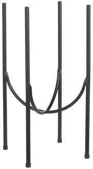 Mica Decorations Plantenpot/bloempot plantenstandaard/verhoger zwart metaal H40 x B16 cm