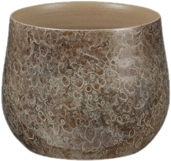 Mica Decorations Plantenpot/bloempot - Terracotta - natuur bruin shadow - D16 en H13 cm