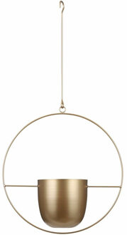 Mica Decorations Plantenpot - IJzer - goud - L34 x W14 x H65 cm - Plantenpotten Goudkleurig